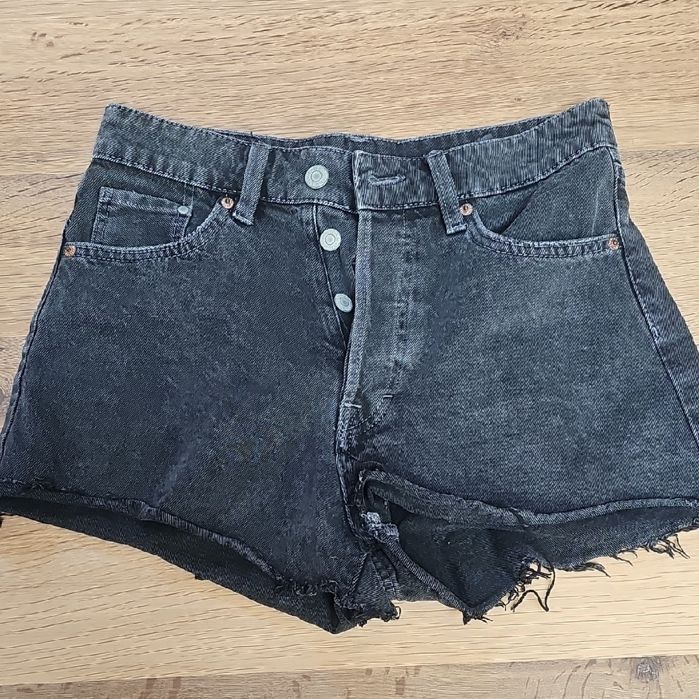 Black Denim Women's Shorts